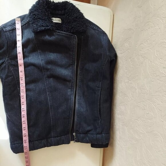 Madewell Sherpa Motorcycle Jean Jacket - Picture 7 of 9